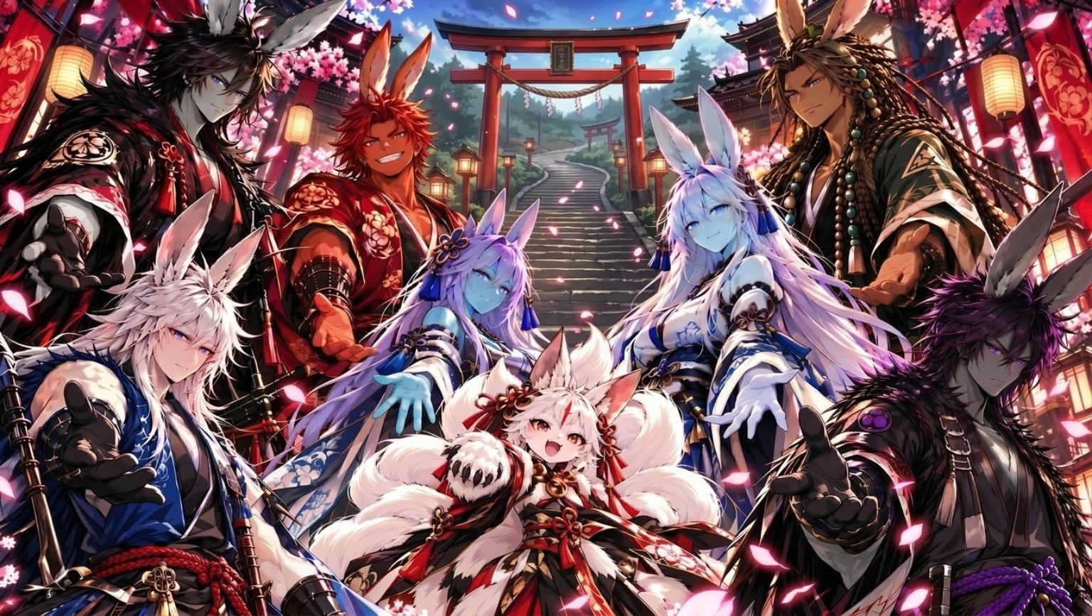 Project Ishin character ensemble banner